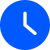Clock icon for hours time for PDR dent repair